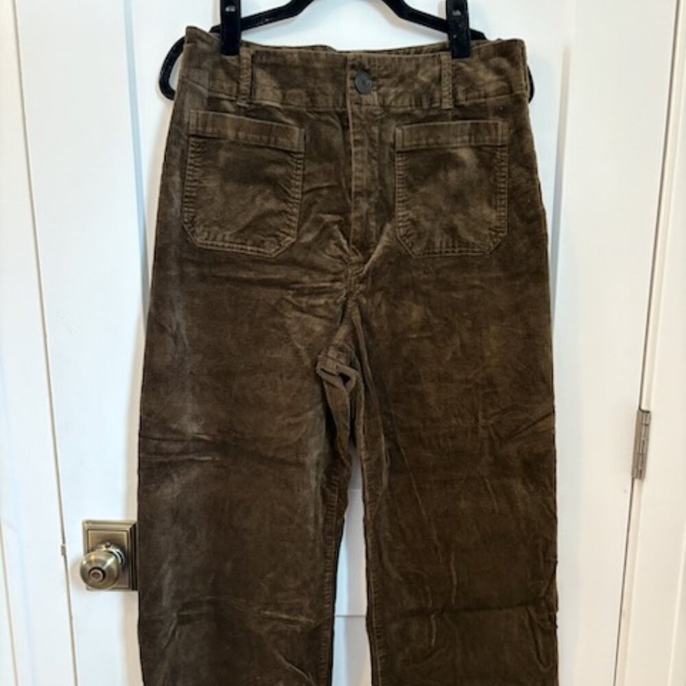Maeve Anthropologie Brown Corduroy Collette Wide Leg Pants – Size 32